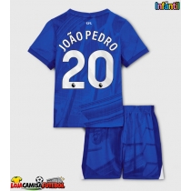 Camisa de Futebol Chelsea Joao Pedro #20 Equipamento Principal Infantil 2025-26 Manga Curta (+ Calças curtas)